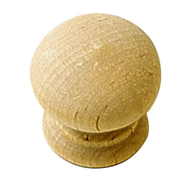 Hd Natural Woodcraft 1.25 in. Cabinet Knob- Unfinished Wood BWP684 UW - main